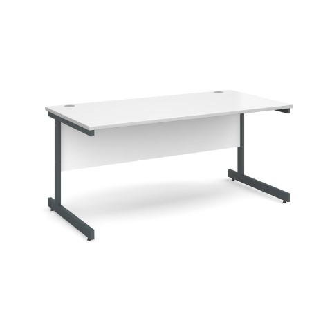 Contract 25 1600mm Straight Desk - White
