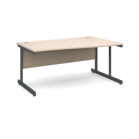 Contract 25 1600mm RH Wave Desk - Maple