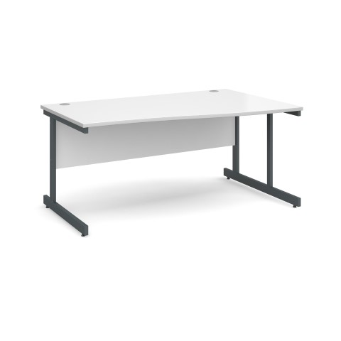 Contract 25 1600mm RH Wave Desk - White