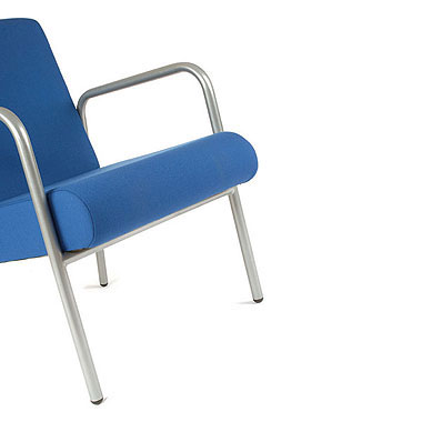 Easi-chair four leg tubular steel frame