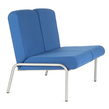 Easi-chair two leg tubular steel frame