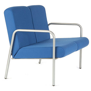 Easi-chair two leg tubular steel frame