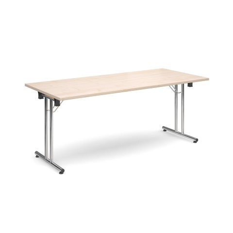 1800 Flexi Table Chrome Fold Legs-Maple