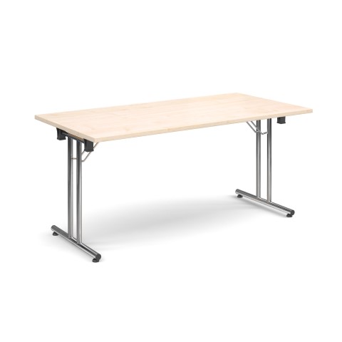 1600 Flexi Table Chrome Fold Legs-Maple