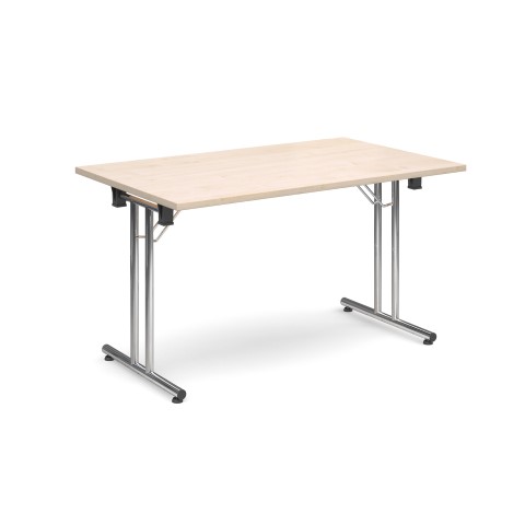 1300 Flexi Table Chrome Fold Legs-Maple