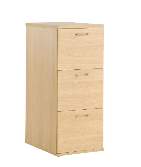 Home Office 3 Drawer Filing Cabinet - Beech