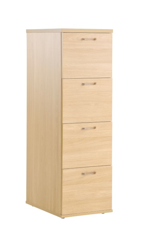 Home Office 4 Drawer Filing Cabinet - Beech