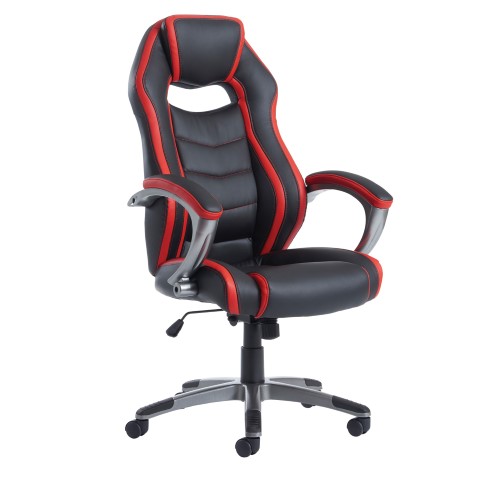 Jensen executive chair - black and red
