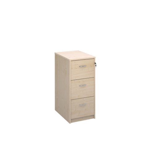 Deluxe executive three drawer filing cabinet in maple