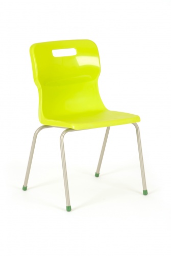 Titan 4 Leg Classroom Chair in Lime Green