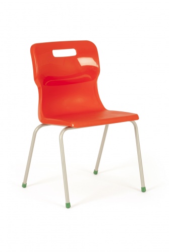 Titan 4 Leg Classroom Chair in Red