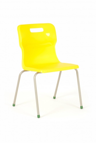 Titan 4 Leg Classroom Chair in Yellow
