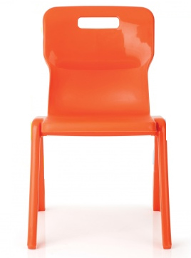 Titan One Piece Classroom Chair in Orange