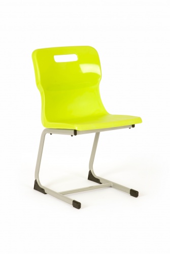 Titan Reverse Cantilever Chair in Lime Green