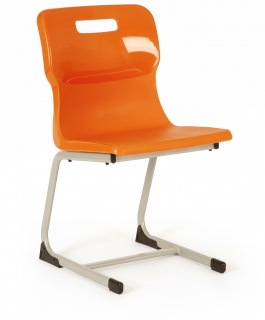 Titan Reverse Cantilever Chair in Orange