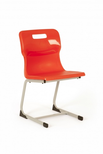 Titan Reverse Cantilever Chair in Red
