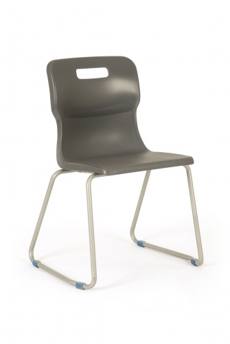 Titan Skid Classroom Chair in Black