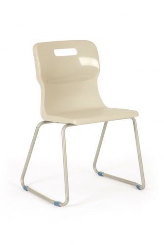 Titan Skid Classroom Chair in Grey