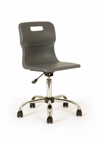 Titan Classroom Swivel Chair in Black
