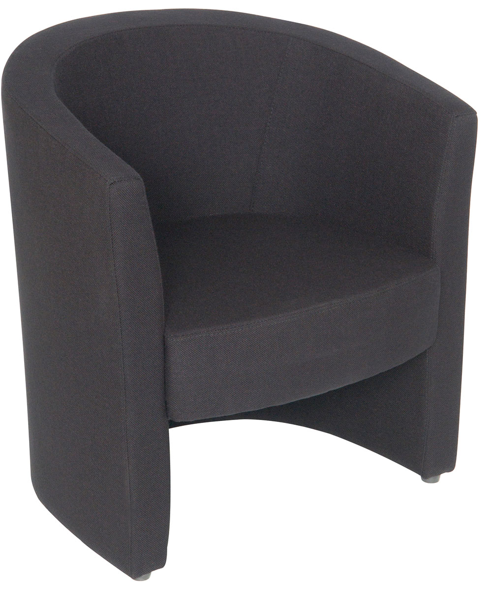 TUB chair in black fabric